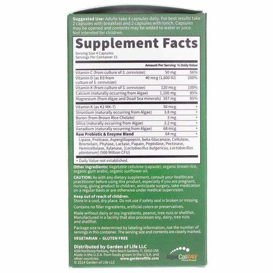 Vitamin Code Raw Calcium, GOL